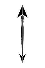 Black arrow icon on white background. Cursor. Generated by Ai