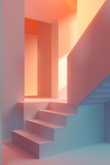 Ultra sharp photo of a minimalist 3D rendering illustrating the concept photo editing software