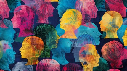 Diverse group of professionals discussing mental health inclusivity at a global conference, highlighting the importance of mental well-being in modern society.