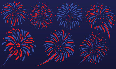 Fireworks in Vector
