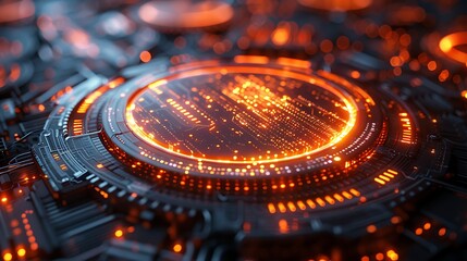 Product launch invitation with an open area and writing space available on the right side The card features innovative and futuristic design elements highlighting the introduction of a new product