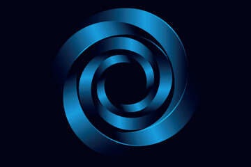 Abstract dark blue background with glowing geometric lines. Modern shiny blue hexagon lines pattern. Technology futuristic concept