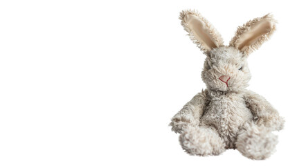 Obraz premium Plush bunny transparent background