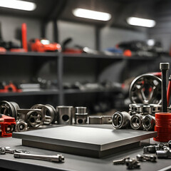 Fototapeta premium engine of the car