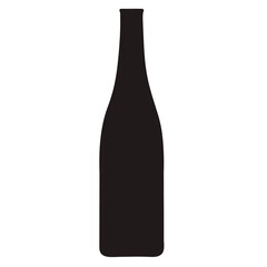 glass bottle vector icon