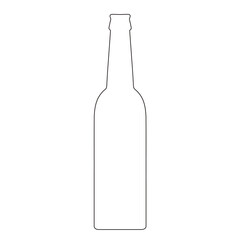 glass bottle vector icon