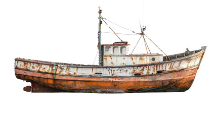Fishing boat transparent background