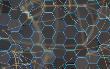 conference Digital Network and data concept 3d