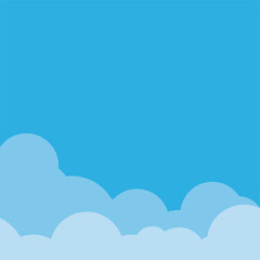 Cloud border and background element design vector