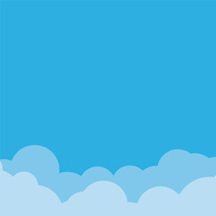 Cloud border and background element design vector