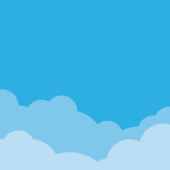 Cloud border and background element design vector