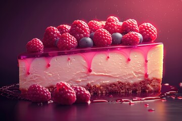 Tempting Cheesecake Slice