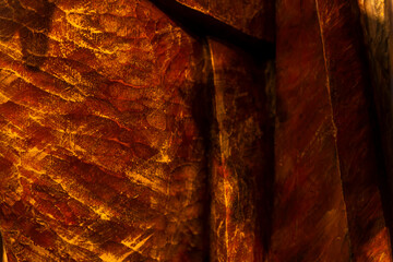 imagen detalle textura talla de madera con los detalles de la escultura y la textura de pintura 