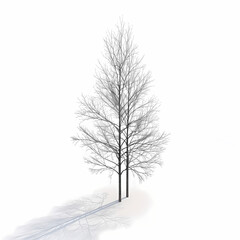 Fototapeta premium Ultra-Realistic Isometric Tree – Perfect for Landscape Visuals