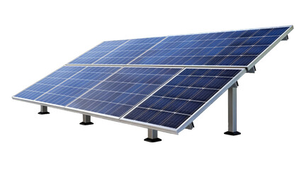 Electric Solar cell isolated on transparent background or PNG file. Solar energy. Environmental theme. Green energy concept.