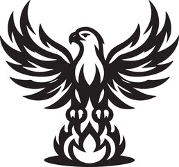 Eagle vector icon isolated on a white background. Eagle logo illustration.