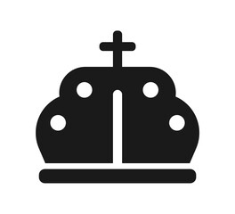 Fototapeta premium Royal crown icon. Royal Crown silhouette collection. vector illustration