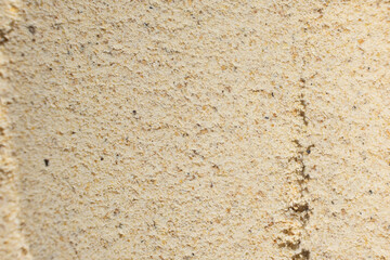 Abstract beige ground ginger background. Creativity in cooking.