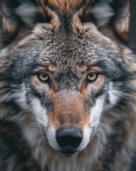 Fototapeta premium gray wolf portrait