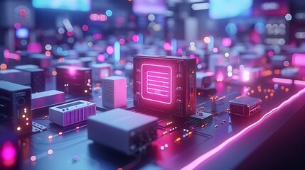 Innovative product launch event flyer showcasing an open area tech expo with smart home devices featuring a writing space in the center for event information and launch wishes