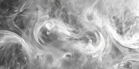 Obraz premium An abstract background of swirling smoke in shades of gray and white, creating a mysterious and ethereal texture, ideal for fantasy and mystical projects