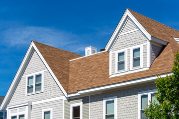 Beautiful Family Home with Shingle Siding and Multiple Gables, Brighton, Massachusetts, USA