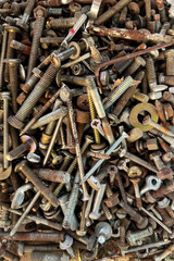 rusty nails and screws