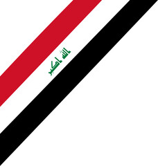 Iraqi Flag Tilted