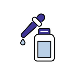 Serum icon design with white background stock illustration