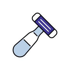 Razor icon design with white background stock illustration