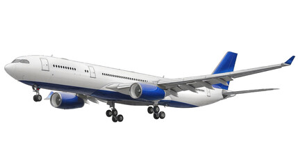 Airplane aircraft transport airplane transportation travel traveler flight fly air plane trip jet business. Transparent background or PNG file.