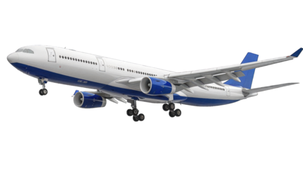 Airplane aircraft transport airplane transportation travel traveler flight fly air plane trip jet business. Transparent background or PNG file.