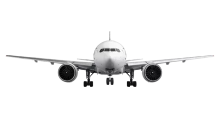 Rolgordijnen zonder boren Airplane aircraft transport airplane transportation travel traveler flight fly air plane trip jet business. Transparent background or PNG file. © Ketanoff