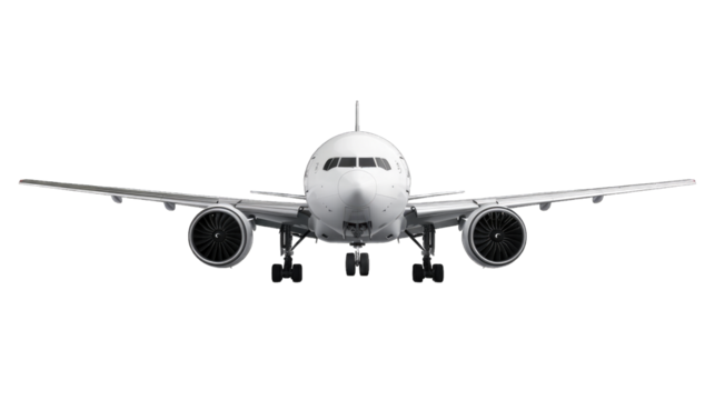 Airplane aircraft transport airplane transportation travel traveler flight fly air plane trip jet business. Transparent background or PNG file.