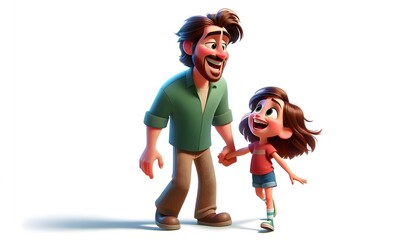 father's day with father and daughter