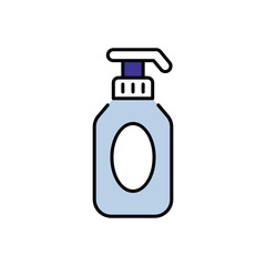 Shampoo icon design with white background stock illustration
