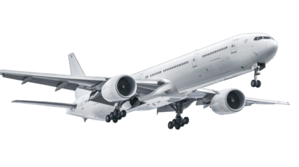 Airplane aircraft transport airplane transportation travel traveler flight fly air plane trip jet business. Transparent background or PNG file.