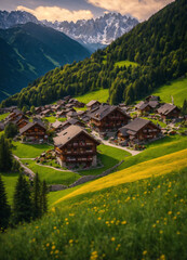 village in the mountains