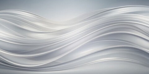 Fototapeta premium Abstract Gray Waves - 3D Render, Grey, Abstract, 3D , Fluid, Background , Design