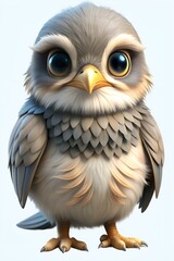 Naklejka premium kite in 3d cartoon style isolated on white background