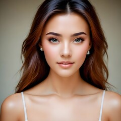 Obraz premium cristal clear attractive girl photo