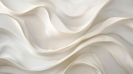 Abstract white flowing fabric background, perfect for design, art, elegance, and sophistication themes.