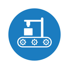 Robot Manufacture Icon.