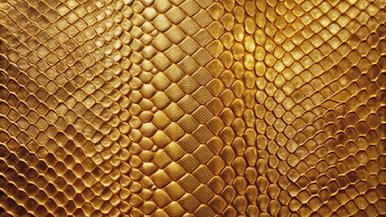 Golden Snake Skin Texture, Closeup, Detailed, Reptile, Scales