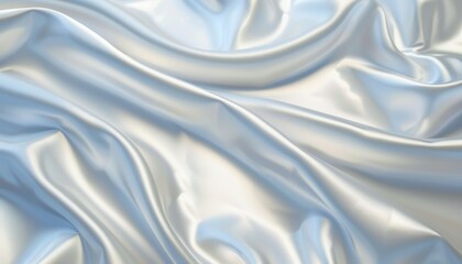 Stylish silver fabric background with elegant folds for artistic and sophisticated designs