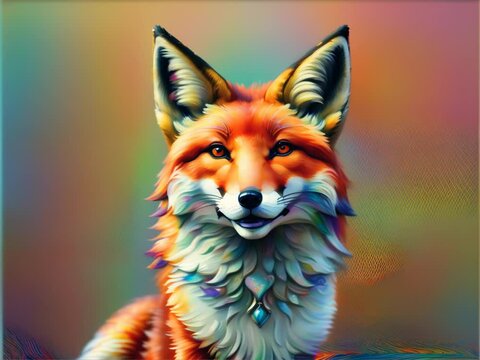 a playful fox