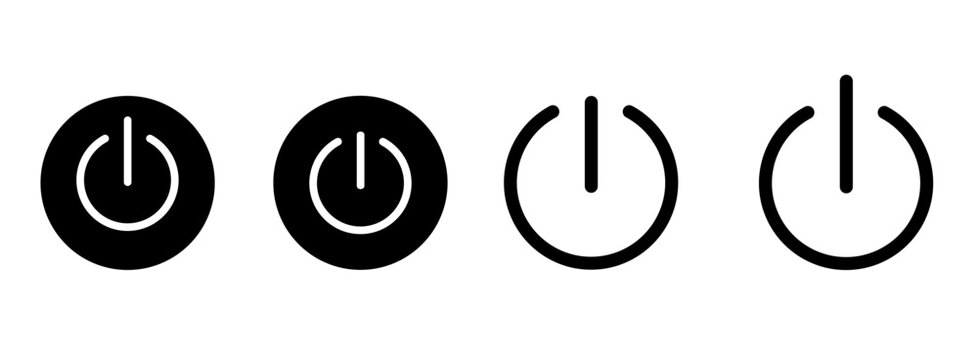 Power icon vector illustration. Power Switch sign and symbol. Electric power