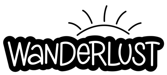 Wanderlust logo vector
