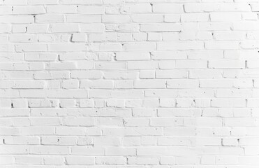 Obraz premium white brick wall may used as background, white texture 