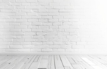 Fototapeta premium white brick wall may used as background, white texture 
